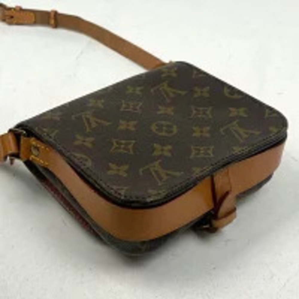 Louis Vuitton Cartouchiere Crossbody Shoulder Bag Monogram Brown - Picture 2 of 6